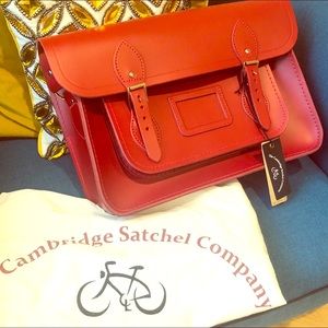Cambridge satchel Beautiful Fire Truck Red